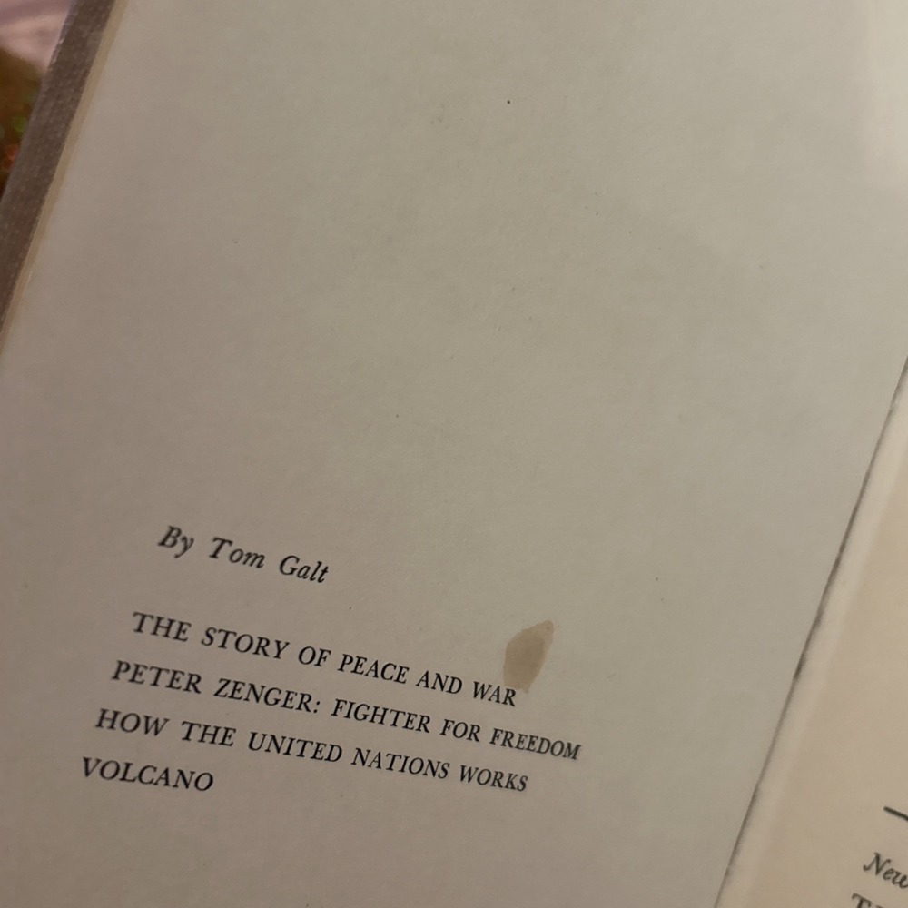 The Story Of Peace And War 1952 Tom Galt Exlib - Picture 4 of 6